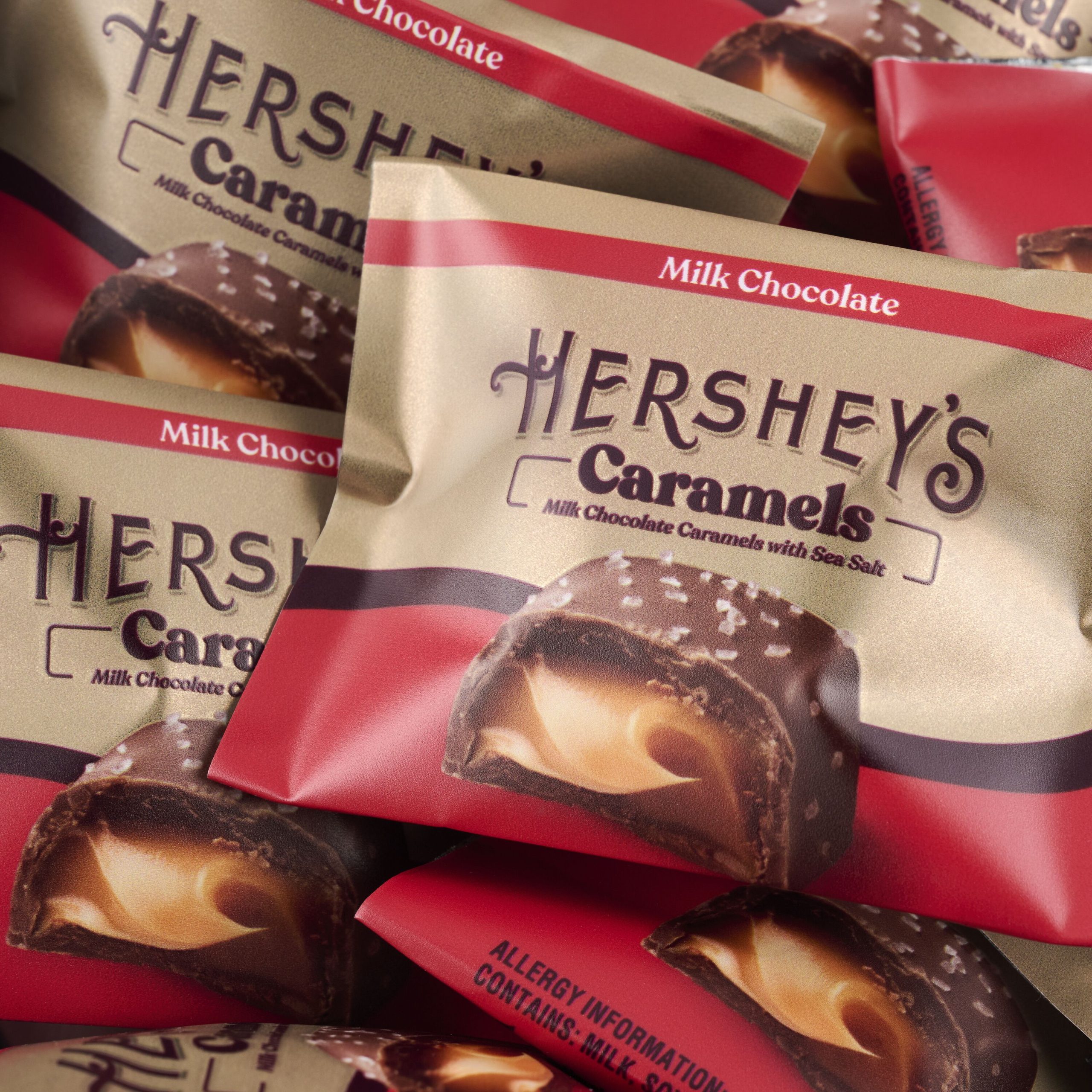 HERSHEY’S Caramels and Milk Chocolate Toffee Truffles Gold Gift Tower - THE HERSHEY COMPANY