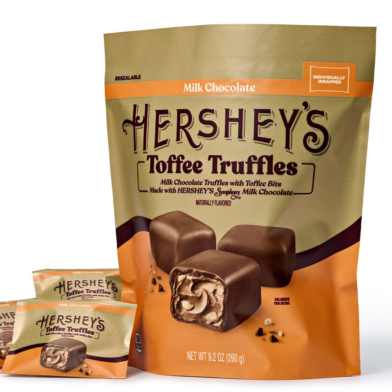 HERSHEY’S Toffee Truffles Candy Bag, 9 oz - THE HERSHEY COMPANY