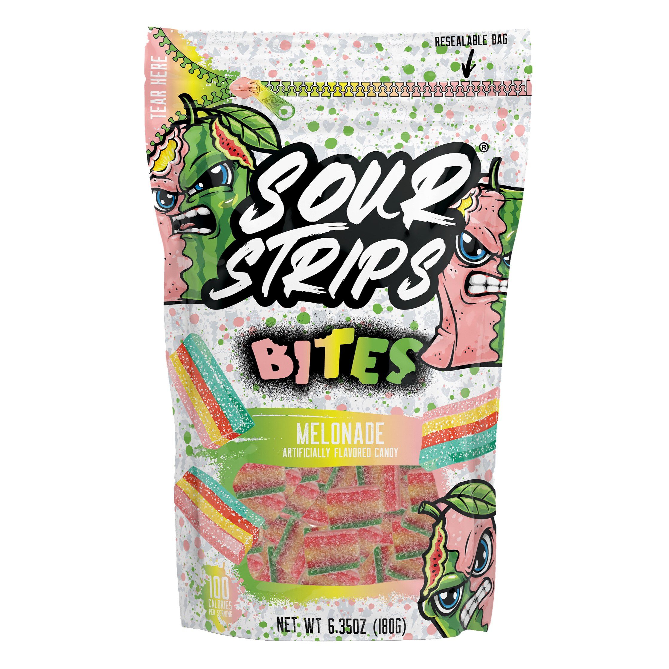 Sour Strips Melonade Bites Candy Bag, 6.35oz - THE HERSHEY COMPANY