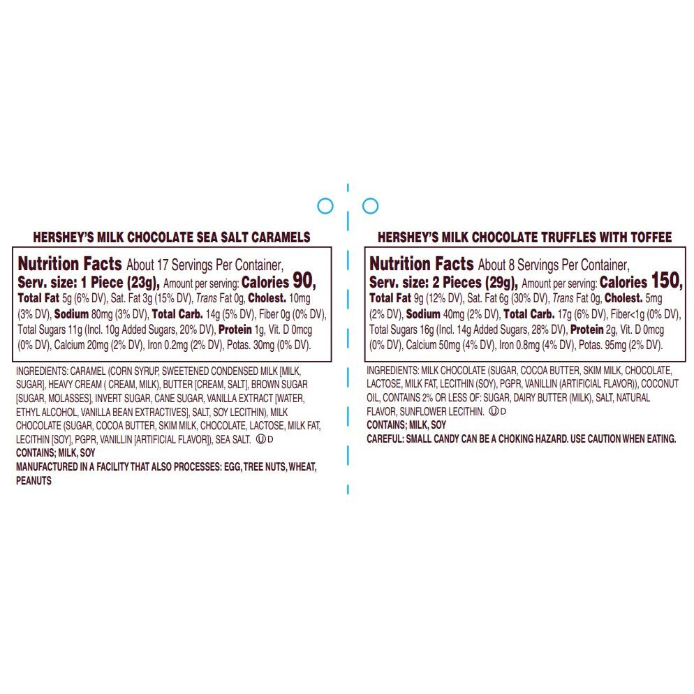 HERSHEY’S Caramels and Milk Chocolate Toffee Truffles Gold Gift Tower - THE HERSHEY COMPANY