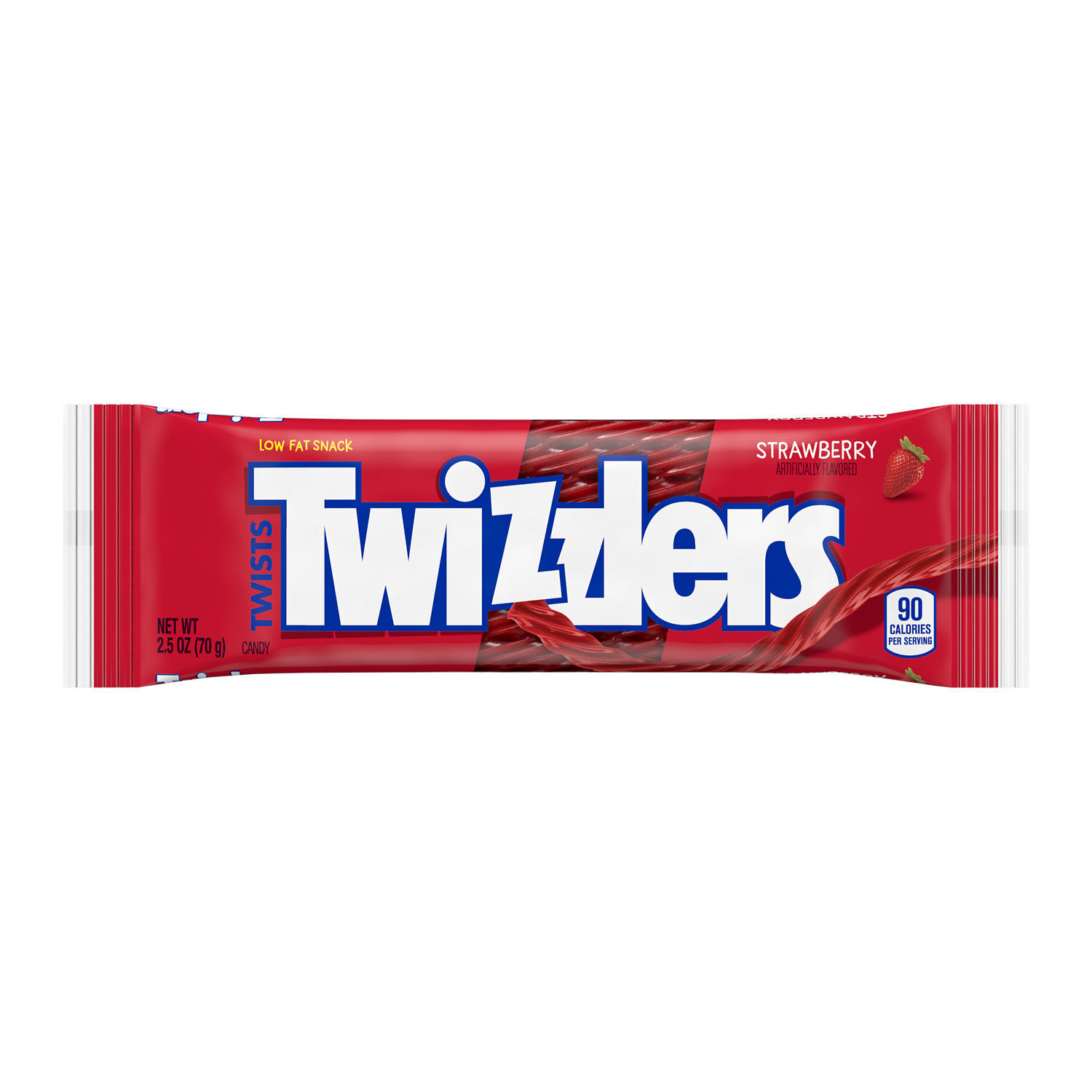 TWIZZLERS Twists Strawberry Flavored Licorice Style Candy Packs, 2.5 oz (18 Count) - THE HERSHEY COMPANY