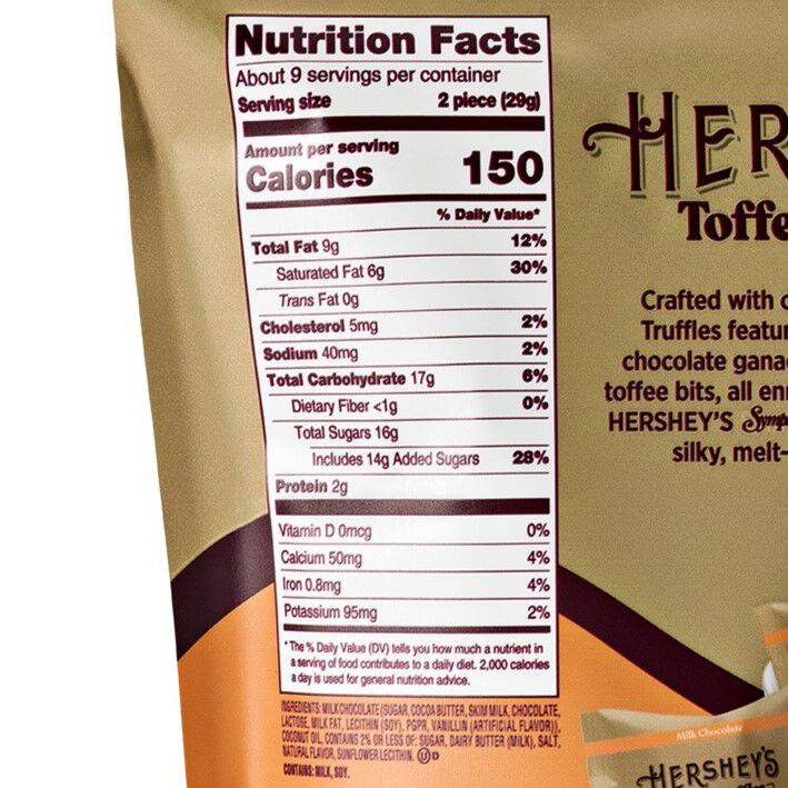 HERSHEY’S Toffee Truffles Candy Bag, 9 oz - THE HERSHEY COMPANY